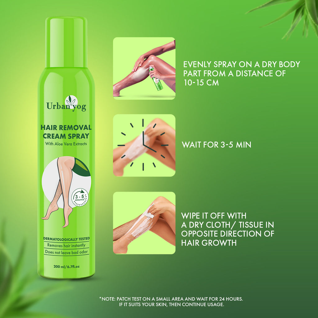 Hair Removal Cream Spray With Aloe Vera Extracts