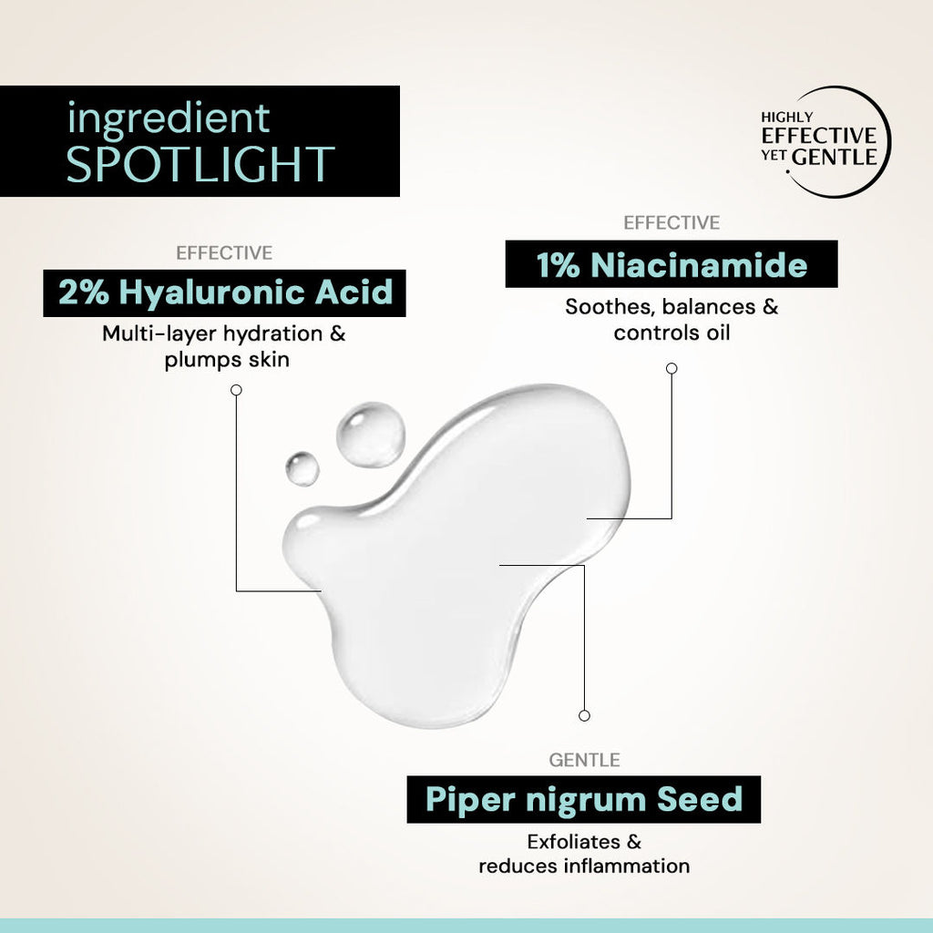 Hydrating Serum, 2% Hyaluronic Acid + 1% Niacinamide, Soft & Plump Skin