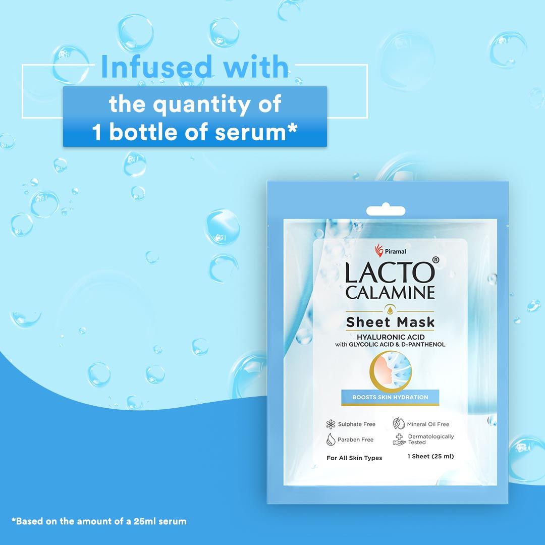 Hyaluronic Acid Face Serum Sheet Mask for Intense Hydration Refreshing Plumpy & Dewy Skin