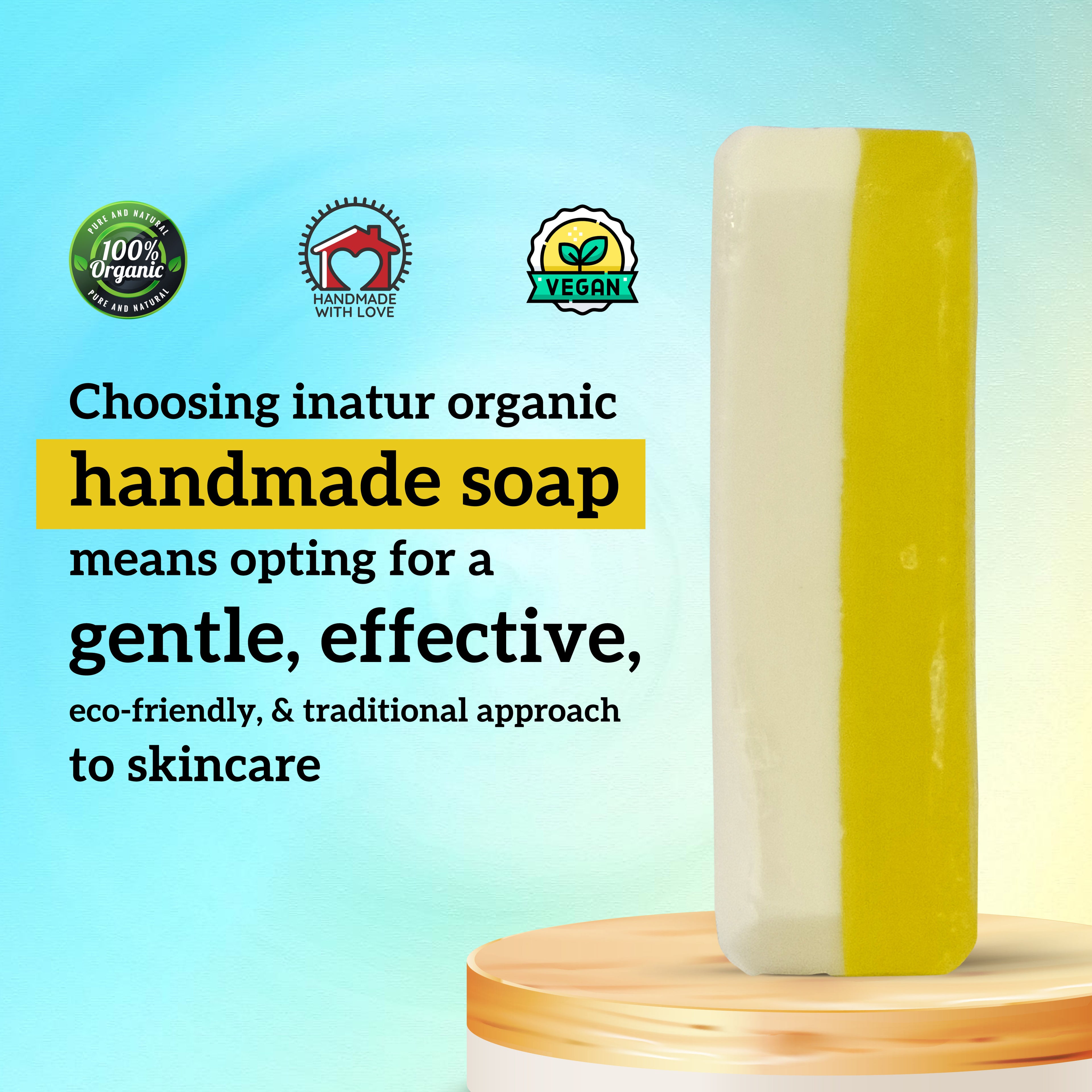 Papaya & Coconut Soap For Brightening & Cleansing with Papaya Extract, Shea Butter & Coconut