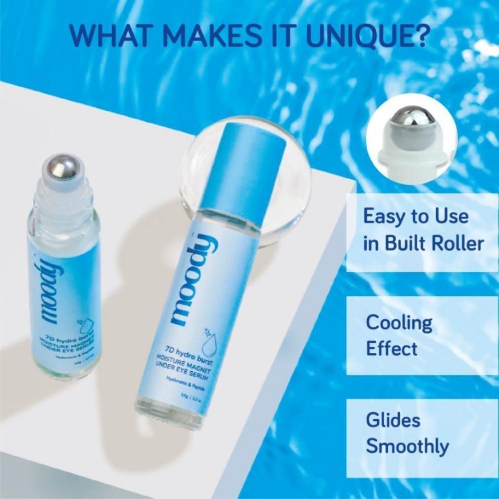 Under Eye Roll On With Hyaluronic,Peptides & Vitamin E- Under Eye Serum For Dark Circles