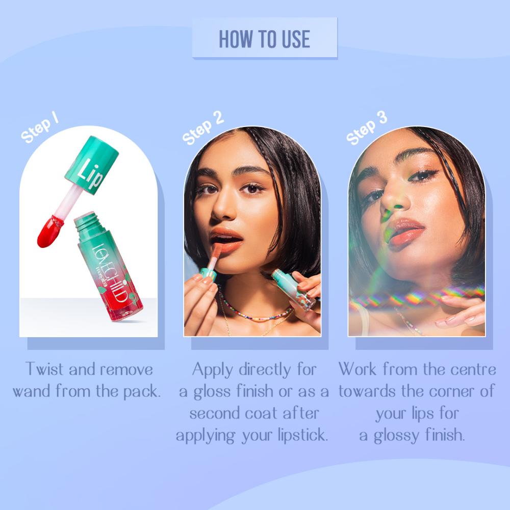 Lip Gloss Oil, Tinted Lip Gelato Enriched with Jojoba Oil & Shea Butter