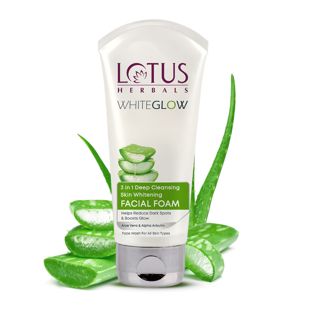 WhiteGlow 3 In 1 Deep Cleansing Facial Foam, Acne & Oil-Control For All Skin Types - 100g
