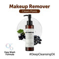 Gentle Black Deep Cleansing Oil Removes Waterproof Makeup, Blackheads & Unclogs Pores