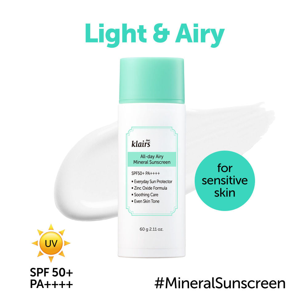 All-Day Airy Mineral Sunscreen SPF50+ PA++++