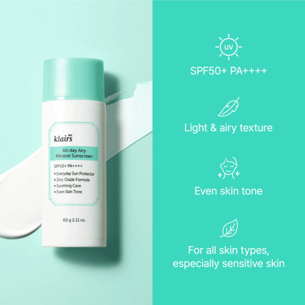 All-Day Airy Mineral Sunscreen SPF50+ PA++++
