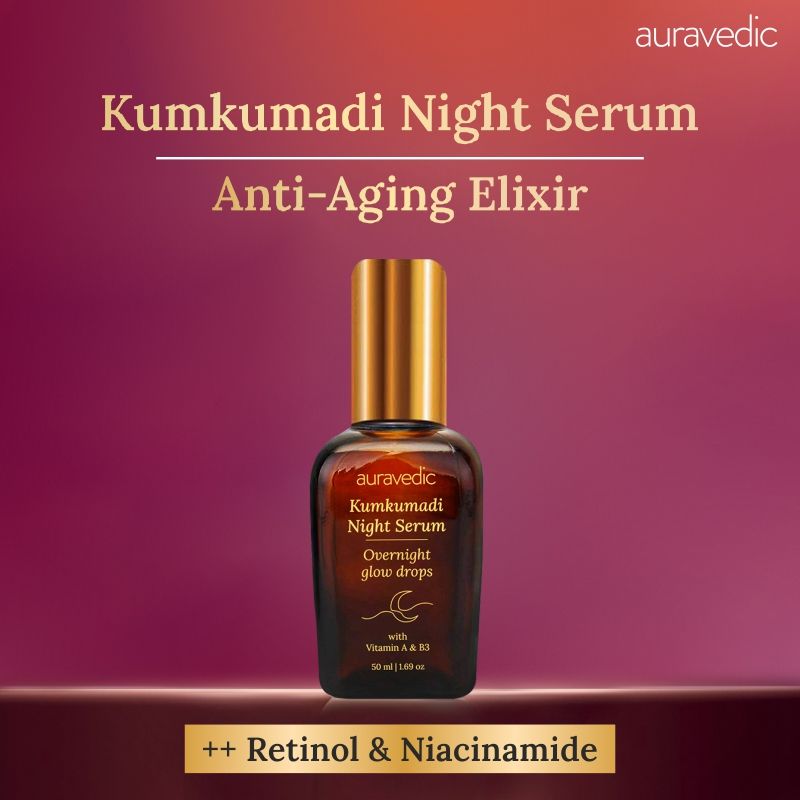 Kumkumadi Tailam Night Serum Kumkumadi Face Serum With Kumkumadi Oil For Anti Aging Glow