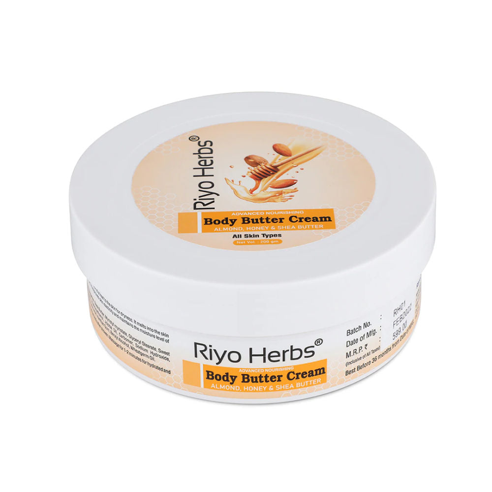 Body Butter Cream Infused with Almond Oil & Honey