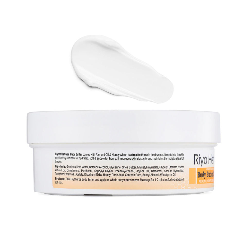 Body Butter Cream Infused with Almond Oil & Honey