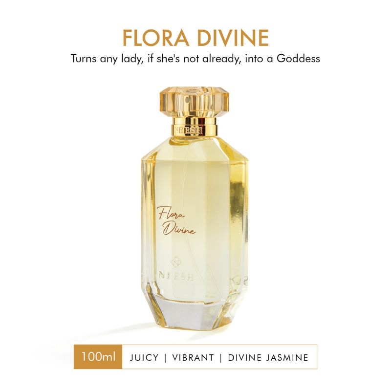Flora Divine Extrait De Parfum – Fresh Floral Perfume for Women - 100ml