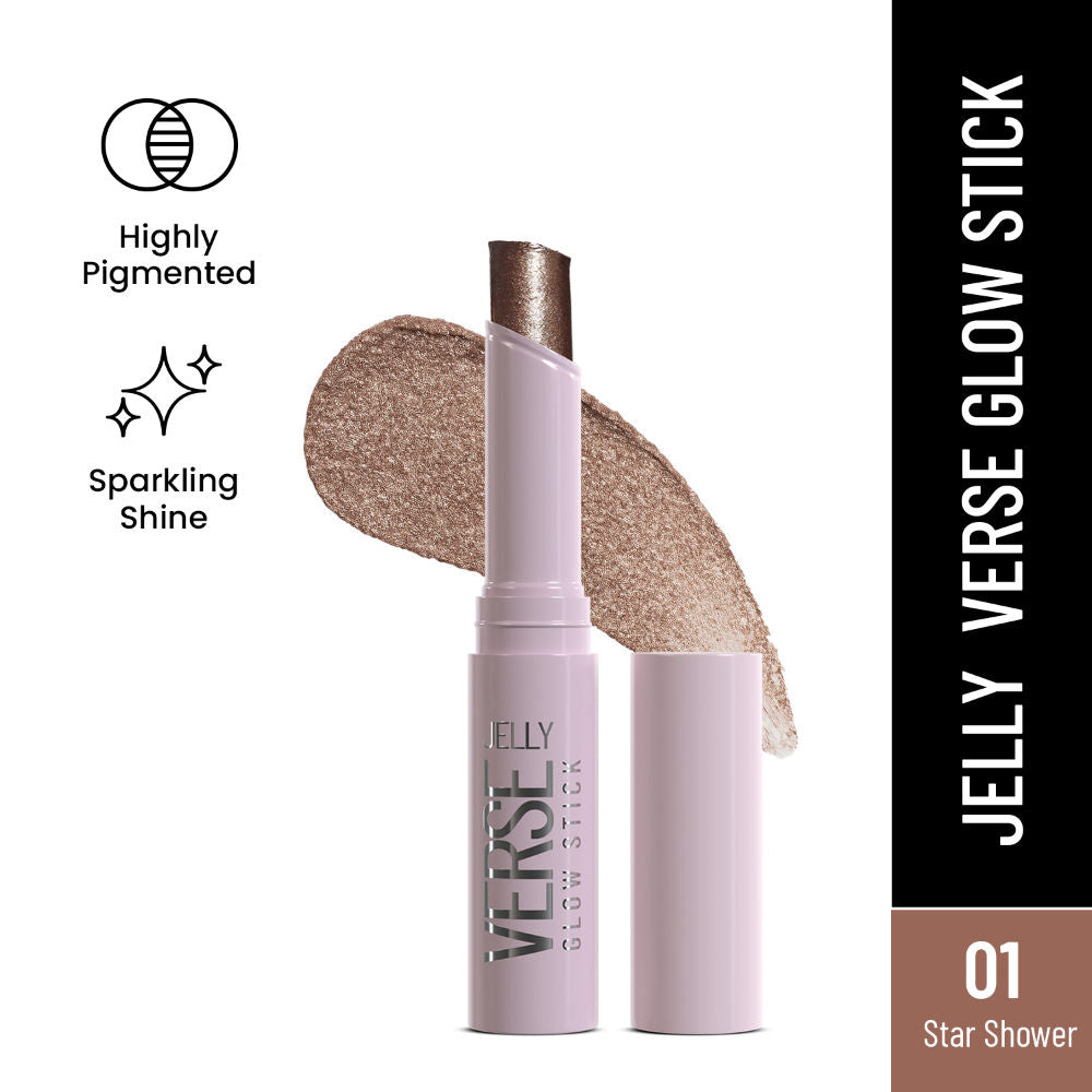 Jelly Verse Glow Eyeshadow Stick , Rich Color Payoff, Crease-Proof - Star Shower