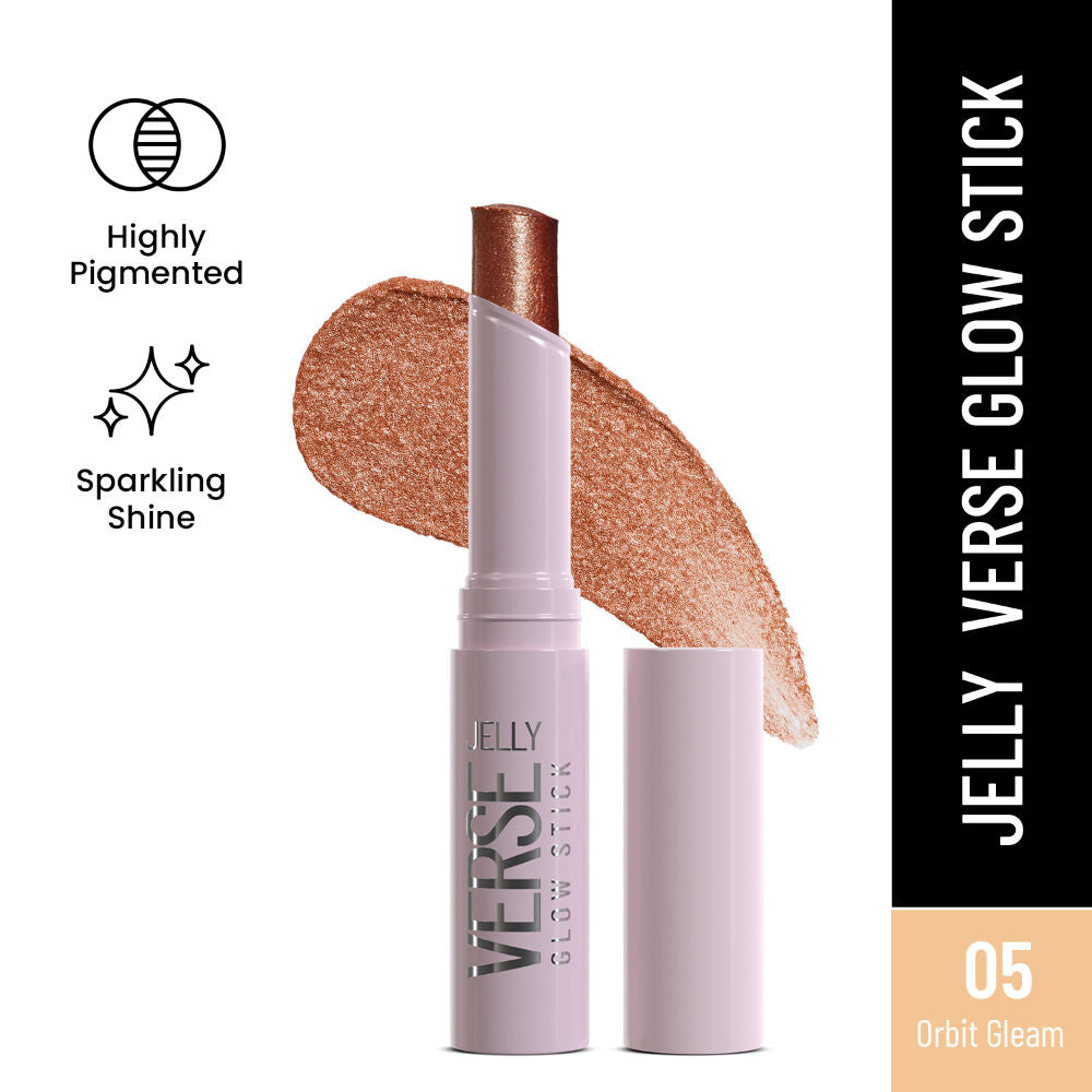 Jelly Verse Glow Eyeshadow Stick , Rich Color Payoff, Crease-Proof - Orbit Gleam
