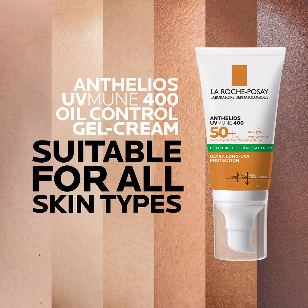 Anthelios UVMUNE400 Oil Control Gel Cream SPF50+, Sunscreen For Oily, Acne-Prone Skin