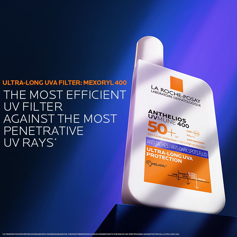 Anthelios UVMUNE400 Anti-Dark Spot Fluid SPF50+ Sunscreen with Melasyl for pigmented skin