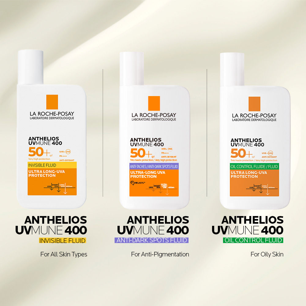 Anthelios UVMUNE400 Oil Control SPF50+, Mattifying Sunscreen for Oily Skin.