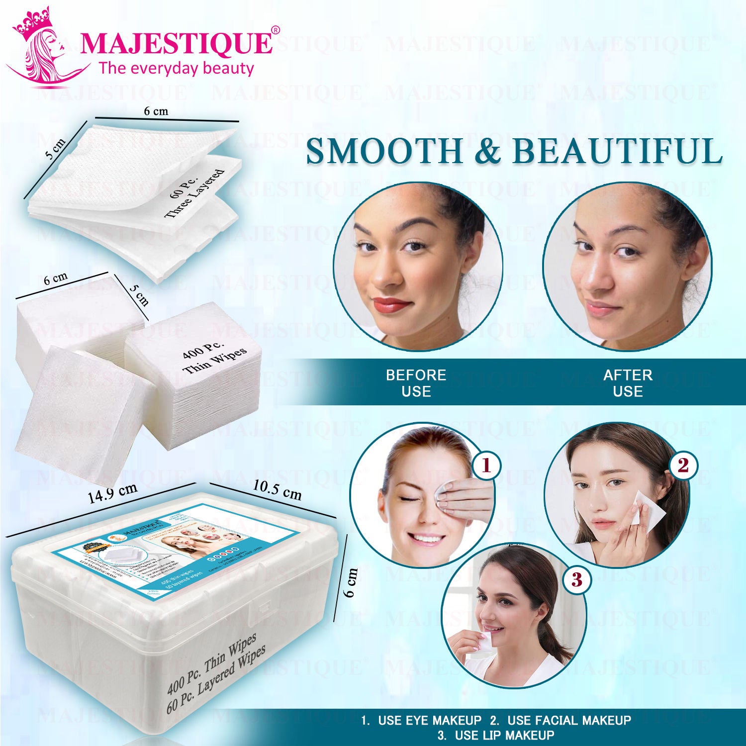 Makeup Removing Cotton Cleansing Tissues