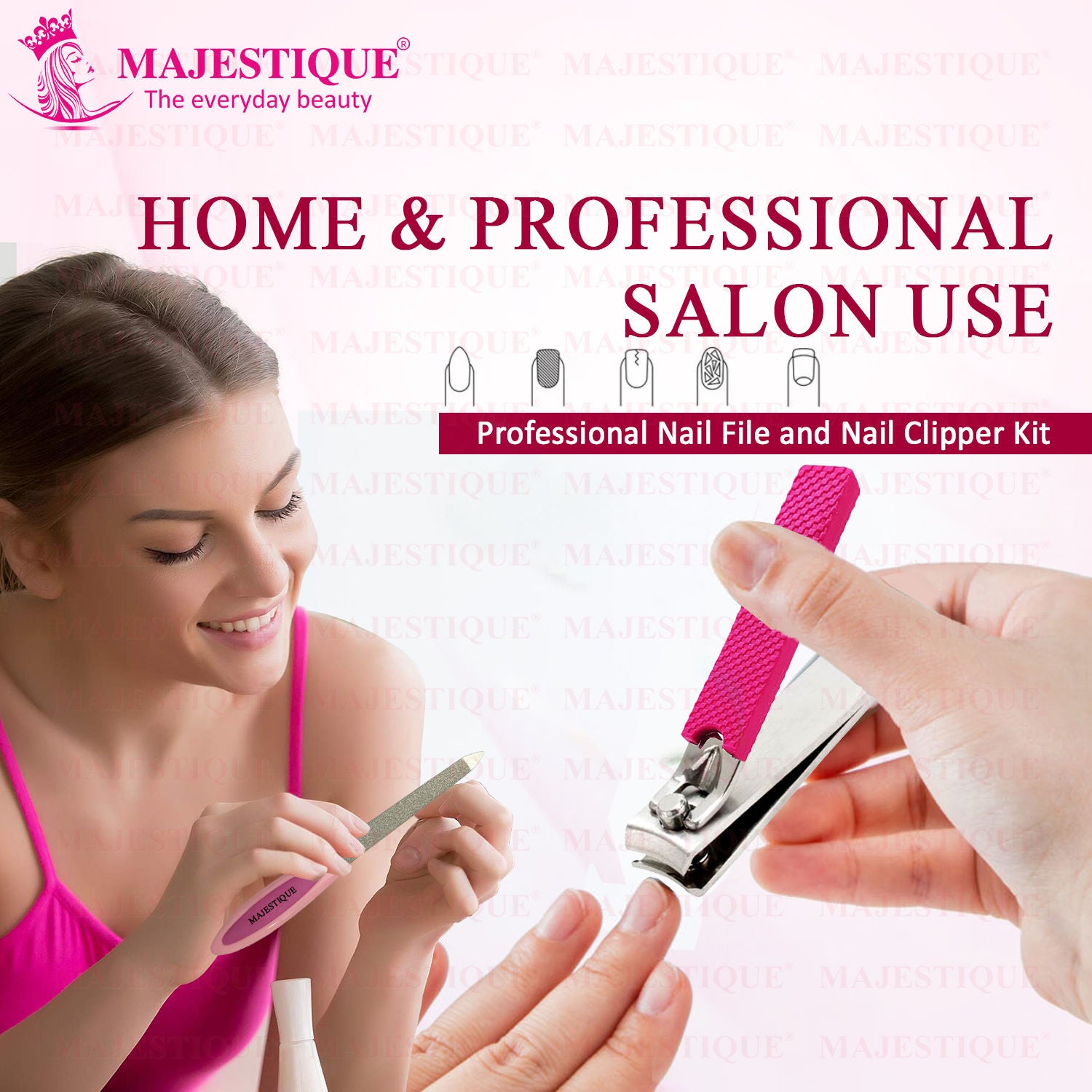Nail File And Clipper Set - Colour May Vary
