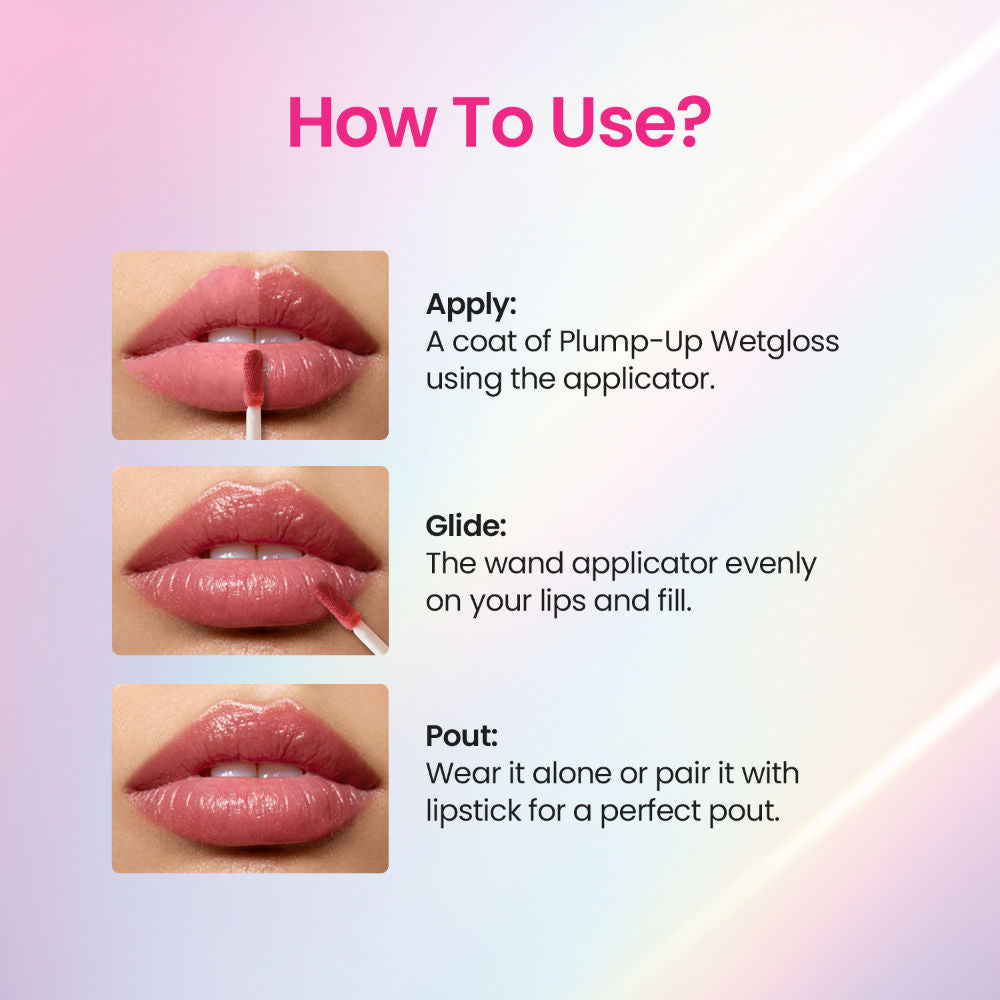 Plump Up Wet Lip Gloss For Glossy And Fuller Lips