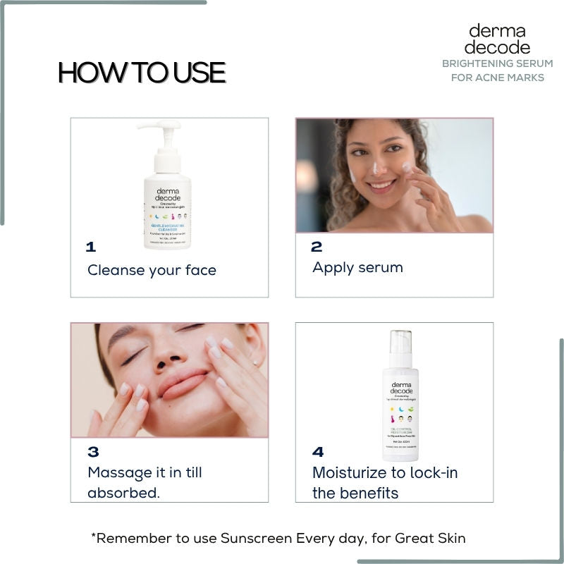 1% Kojic Acid 10% Azelaic Acid Brightening Face Serum For Dark Spots And Pigmentation