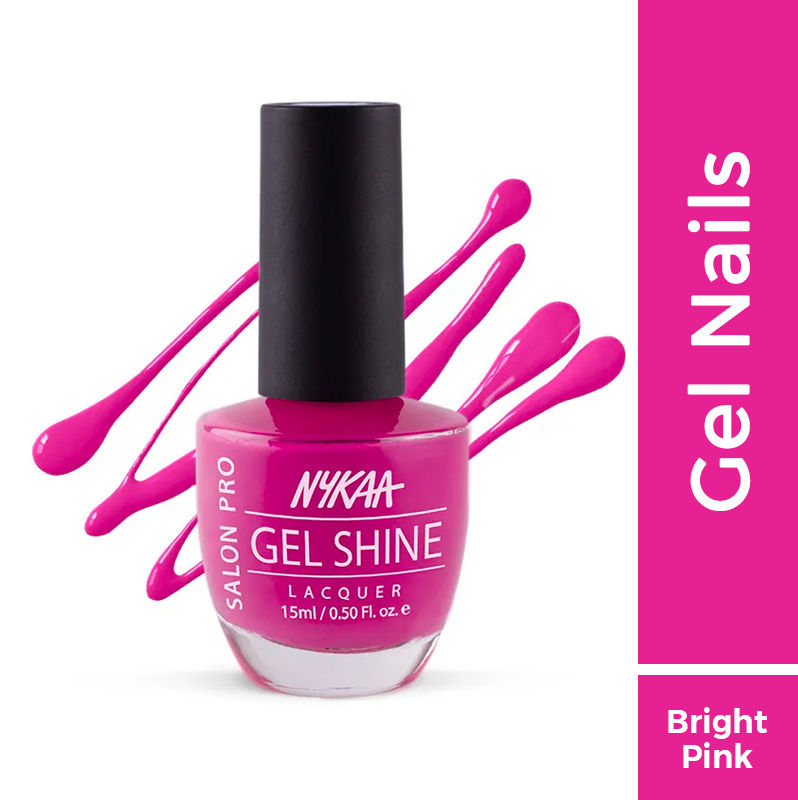 Nykaa Salon Pro Shine Gel Nail Polish - Florence Spritz 51 - Jaipur Diary 220
