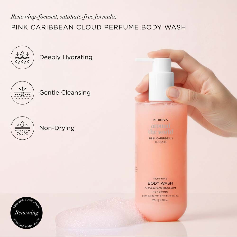 Pink Caribbean Refreshing Shower Gel With Nourishing Olive Oil