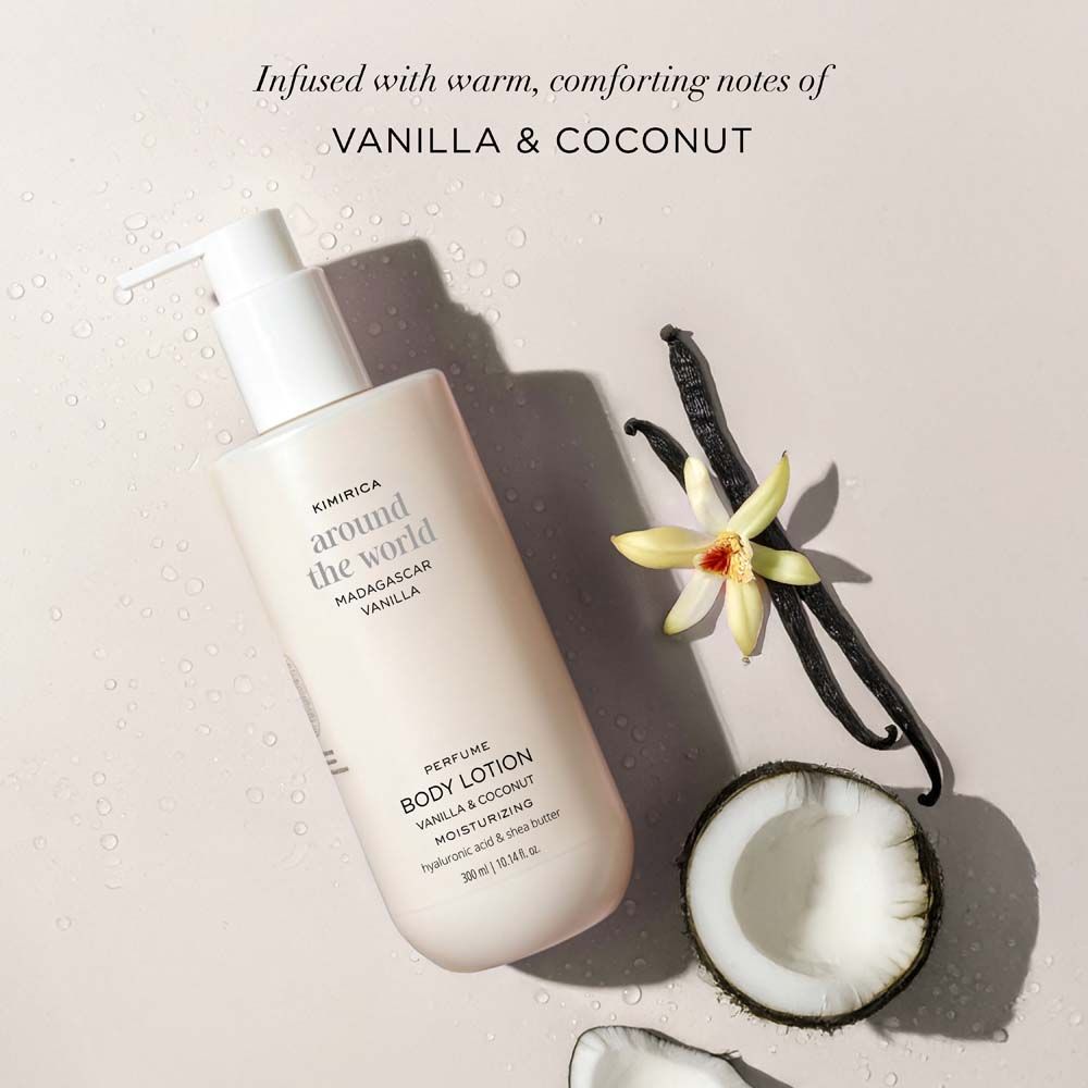 Madagascar Vanilla Body Lotion Deep Moisturization with Vanilla & Shea Butter for Dry Skin