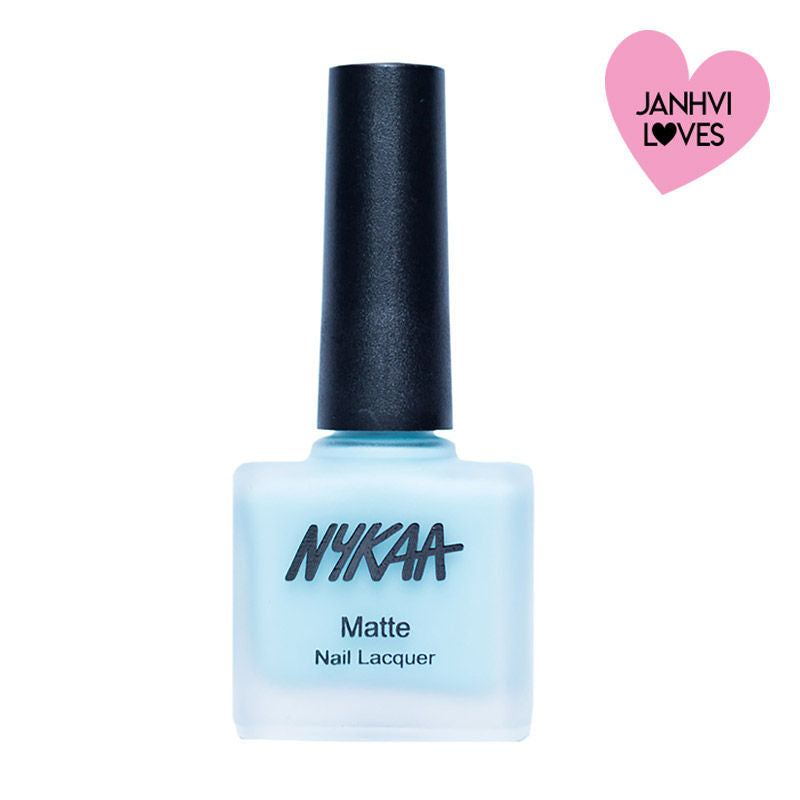 Matte Nail Enamel - Cool Blue Granita 17