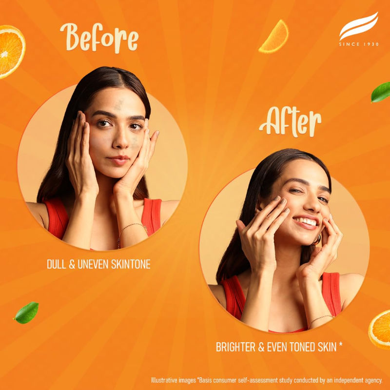 Brightening Vitamin C Orange Face Serum for Glowing Skin