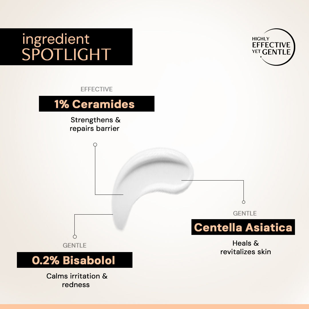 Skin Soothe Moisturizer, 1% Ceramide + 0.2% Bisabolol, Hydrates & Calms Skin