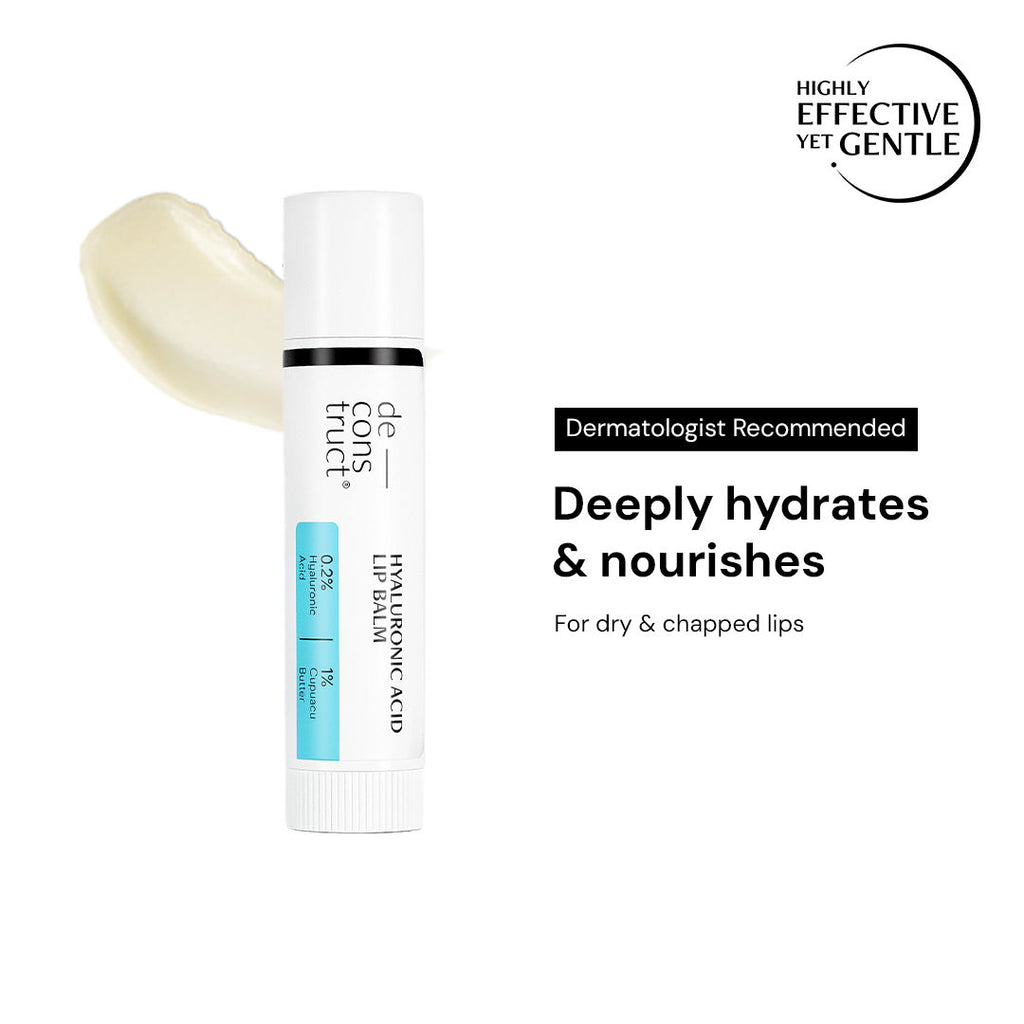 Hyaluronic Acid Lip Balm, Hydrates, Softens & Nourishes Dry Lips