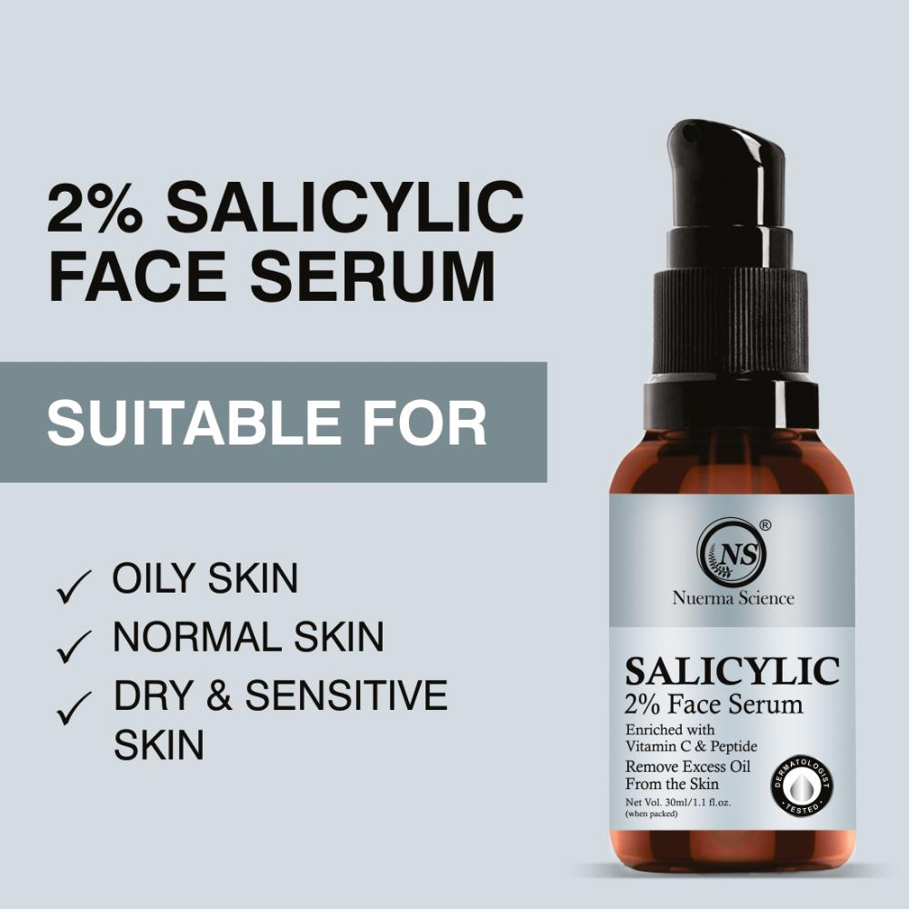 2% Salicylic Acid Face Serum for Unclog Pores & Control Excess Sebum