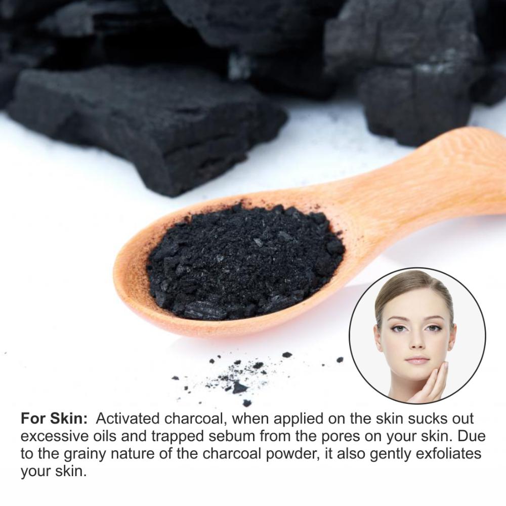 Charcoal Powder for Remove Dead Skin Cells, Teeth Whiten & Control Excess Oil