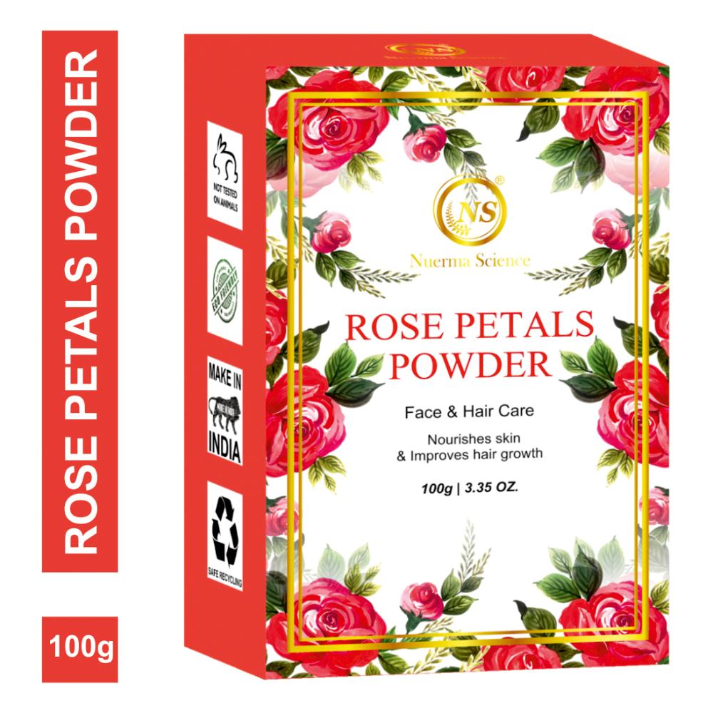 Rose Petal Powder for Blood Circulation Increase, Soft Skin & Boost Collagen