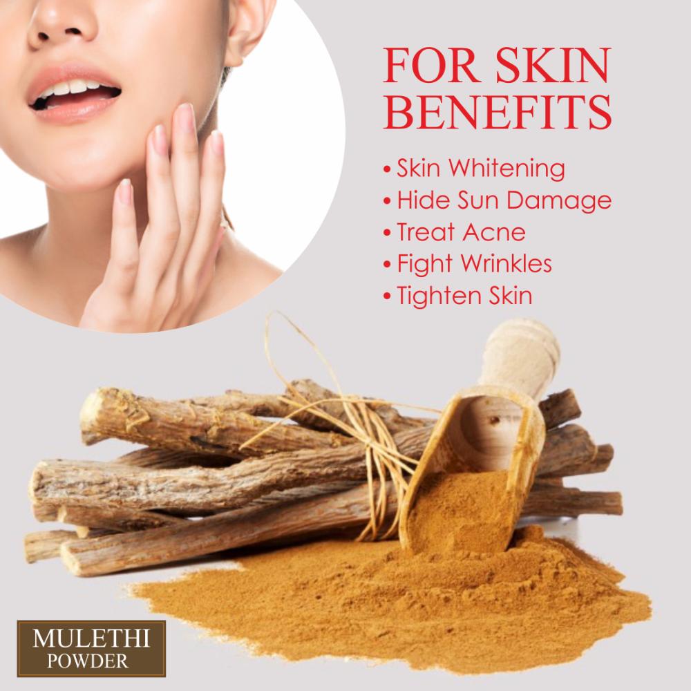 Mulethi Powder Skin & Hair Care Skin Whitening & Antidandruff