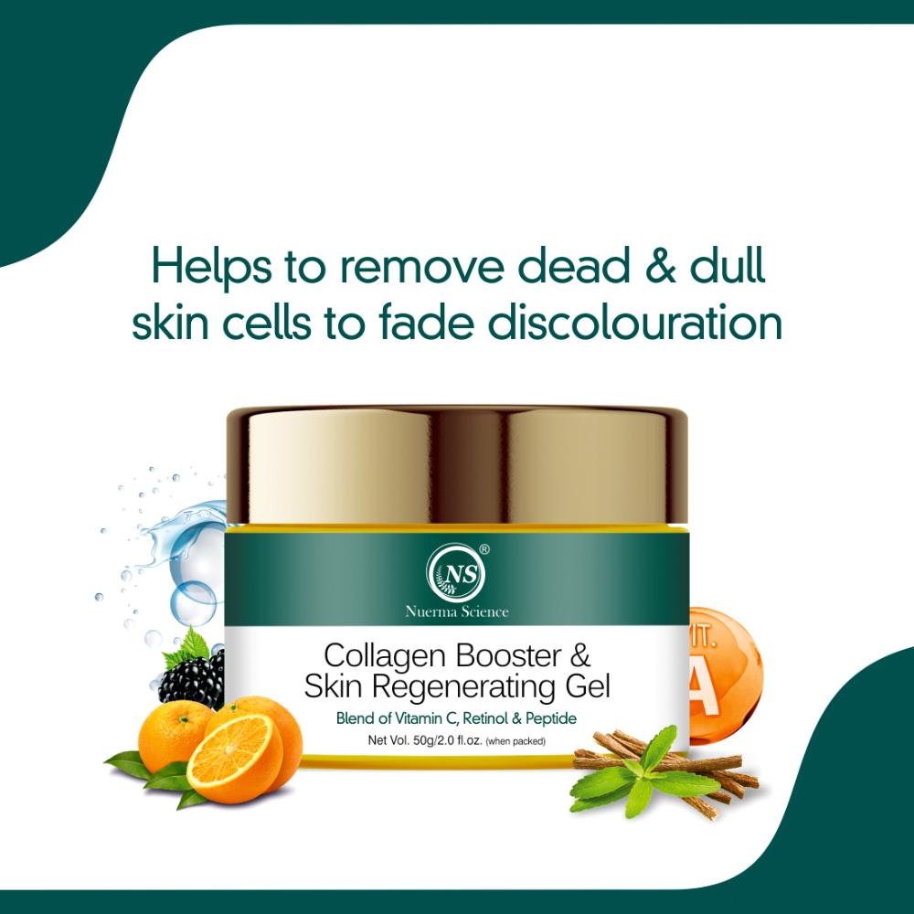 Collagen Booster & Skin Regenerating Gel with Vitamin C, Retinol & Peptide