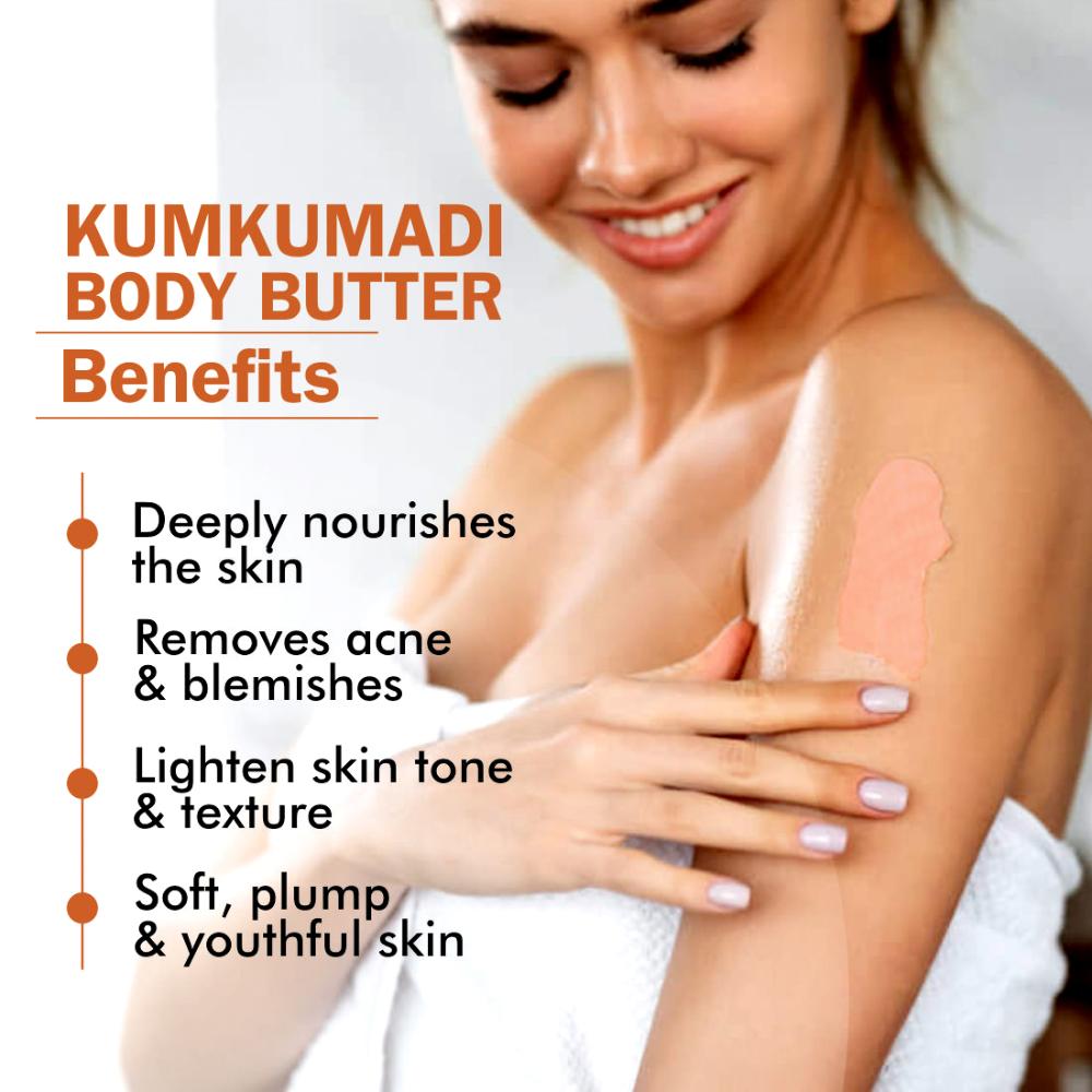Kumkumadi Body Butter with Shea Butter for Soft, Plumping & Lightening Skin