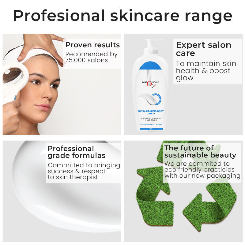 Ultra Healing Brightening Body Lotion Moisturiser With Hyaluronic Acid & Aloe Vera