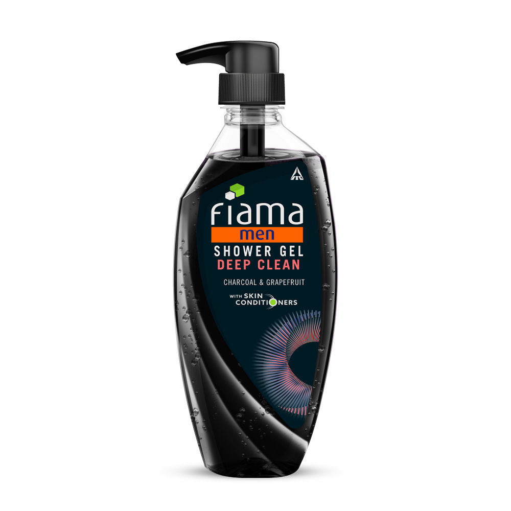 Men’s Shower Gel Deep Clean, Body Wash with Charcoal & Grapefruit for Refreshed Skin