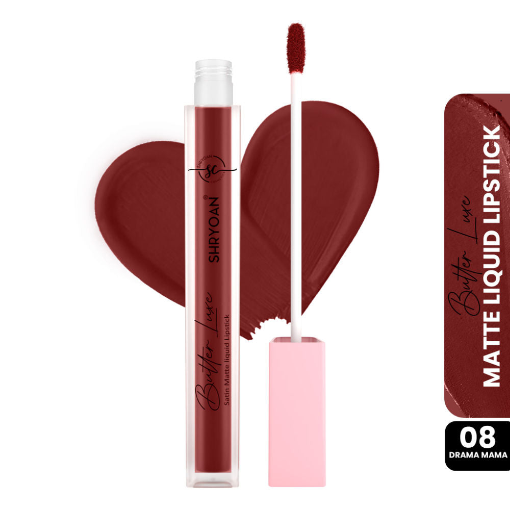 Butter Luxe Satin Matte Liquid Lipstick - Drama Mama 08