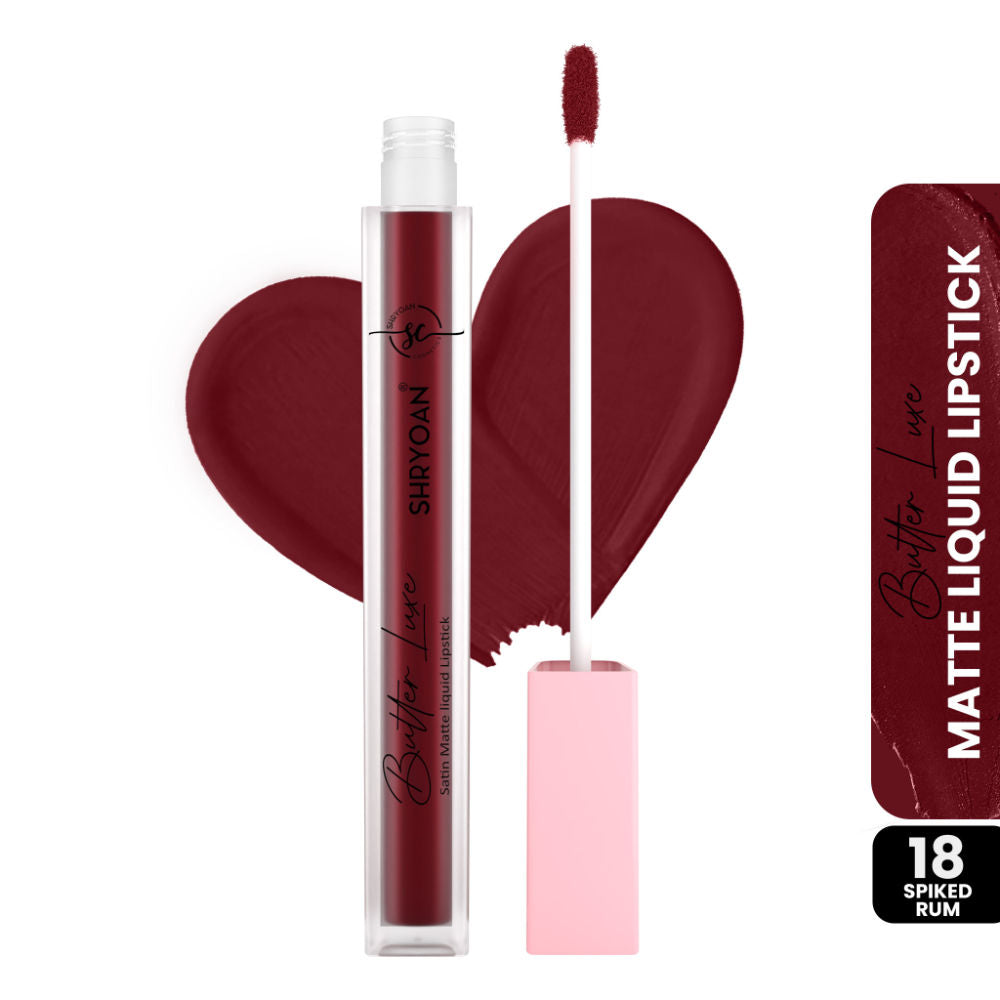 Butter Luxe Satin Matte Liquid Lipstick - Spiked Rum 18