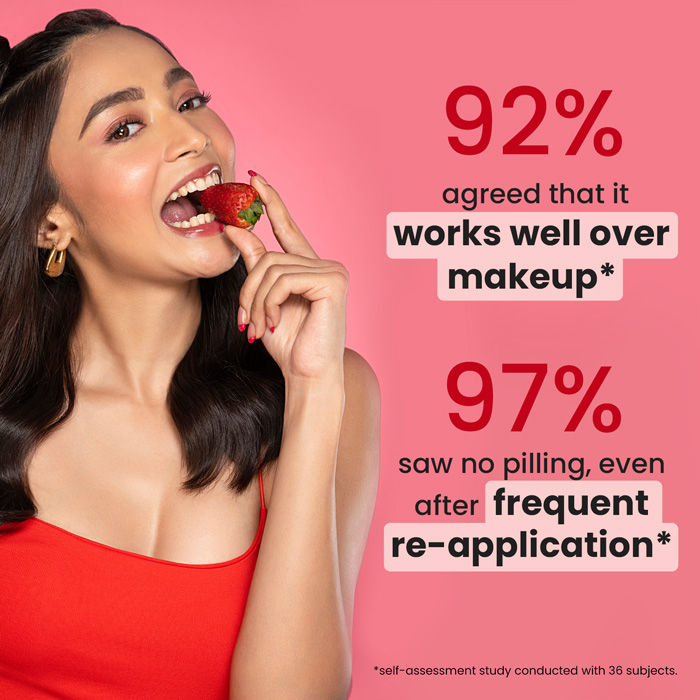 Strawberry Dew Sunscreen Stick In-Vivo Tested SPF 50+ PA++++, Makeup Friendly