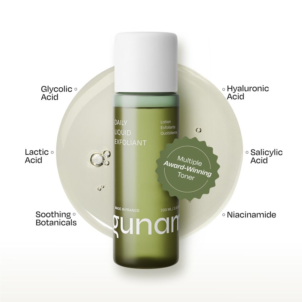 Daily Liquid Exfoliant Alcohol Free Toner With AHA BHA + Niacinamide + Lactic & Glycolic Acid
