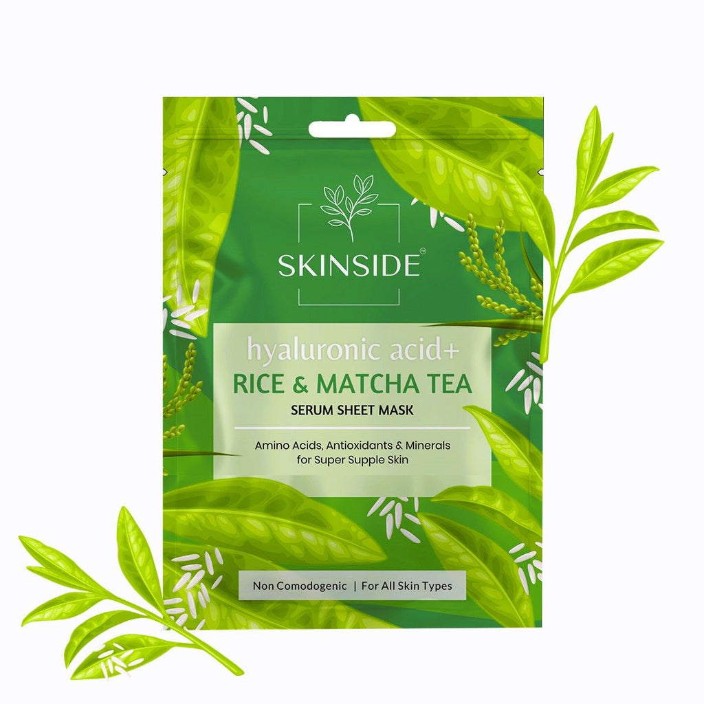 Serum Sheet Mask With Hyaluronic Acid - Rice And Matcha Tea