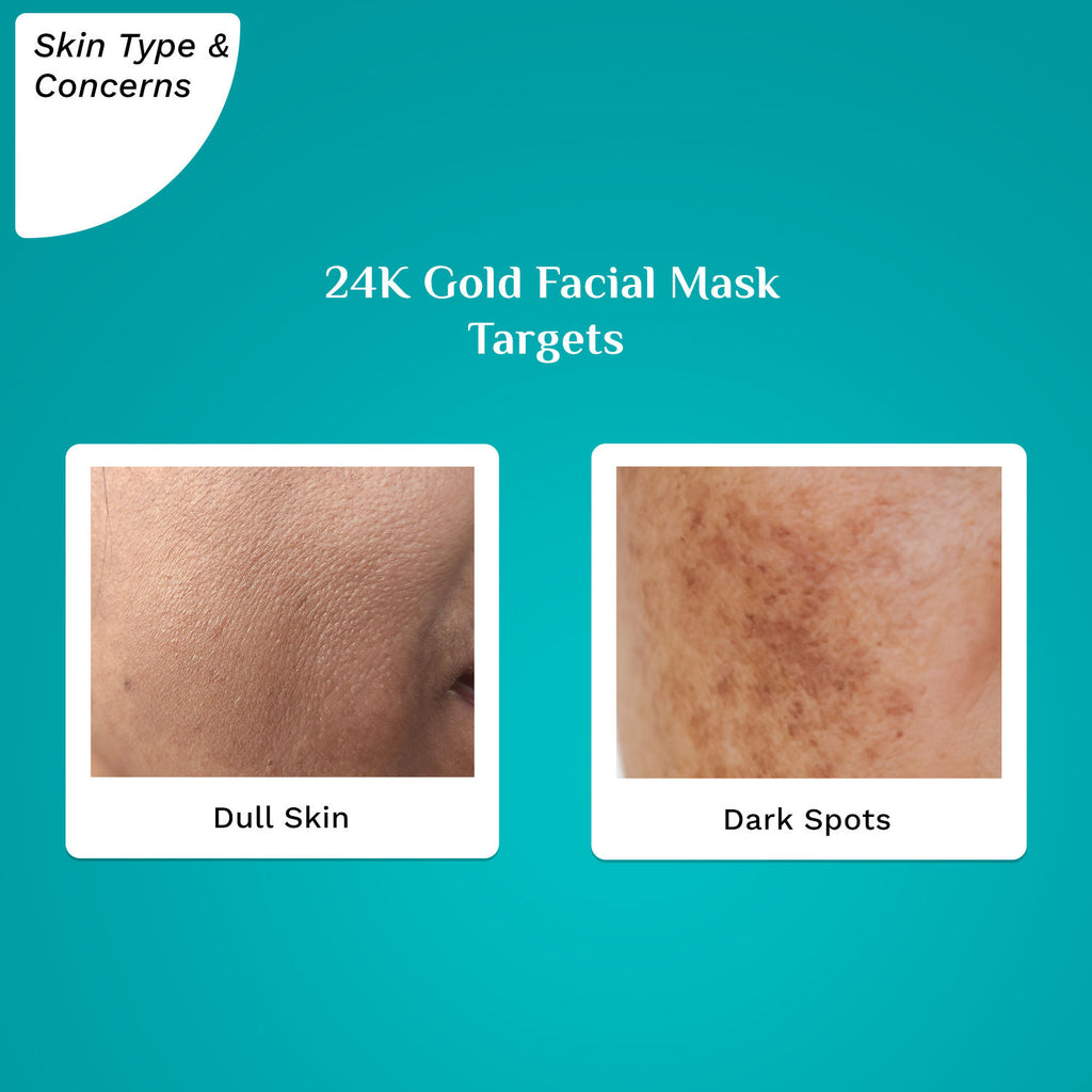 24K Gold Facial Mask for Glowing & Radiant Skin Depigmentation