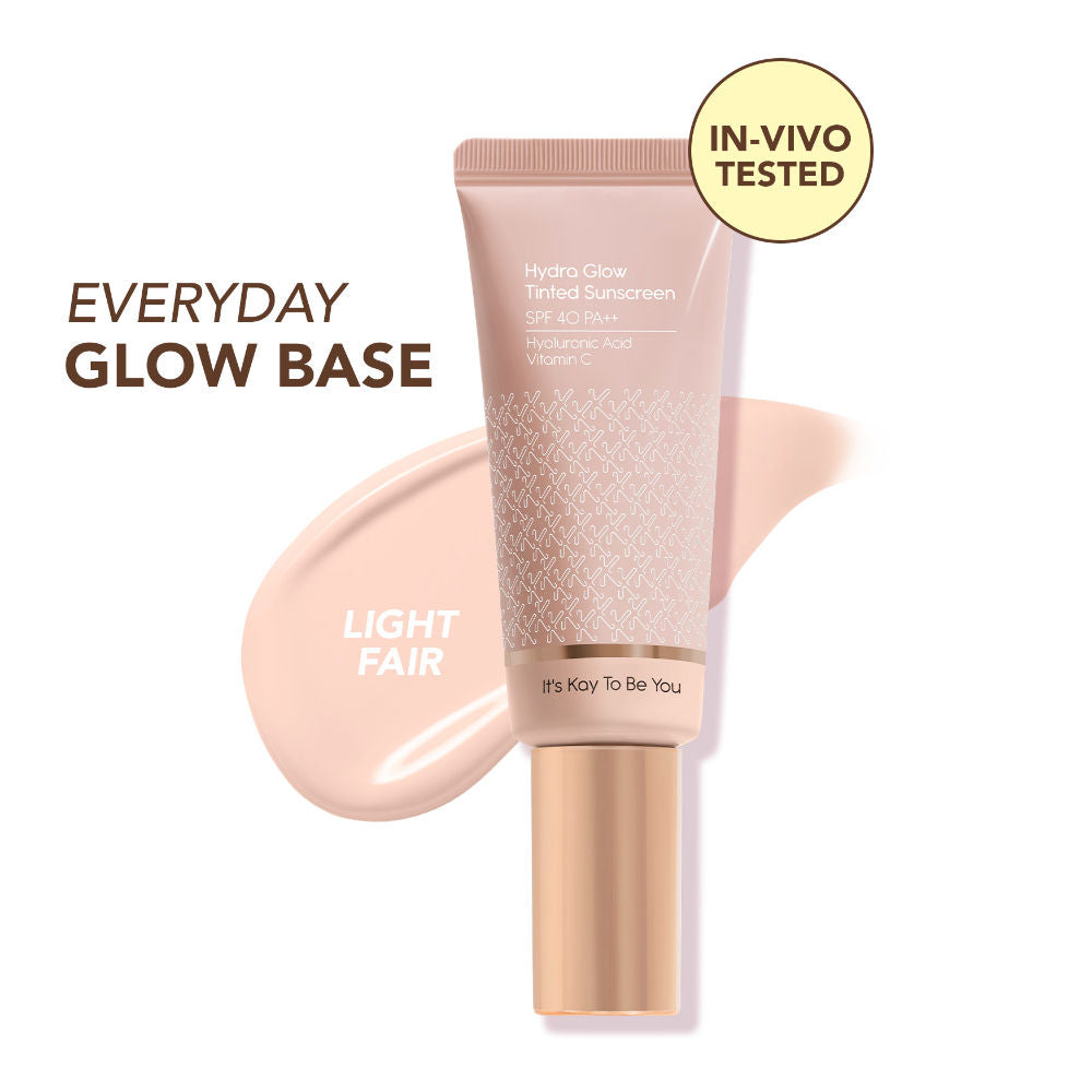 Hydra Glow Tinted Sunscreen SPF 40 PA++ with Hyaluronic Acid & Vitamin C - Light Fair