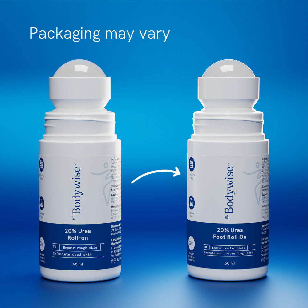 20% Urea Foot & Heel Roll On For Dry Feet & Cracked Heels With Urea & Lactic Acid