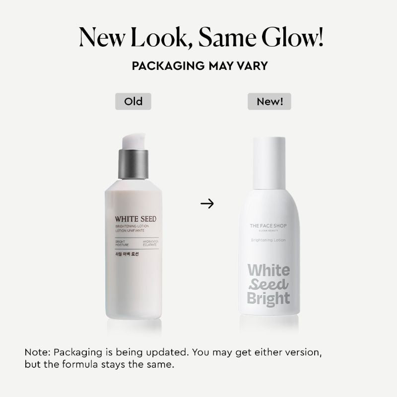 White Seed Brightening Lotion - Korean Moisturizer With Niacinamide for Even Skin Tone
