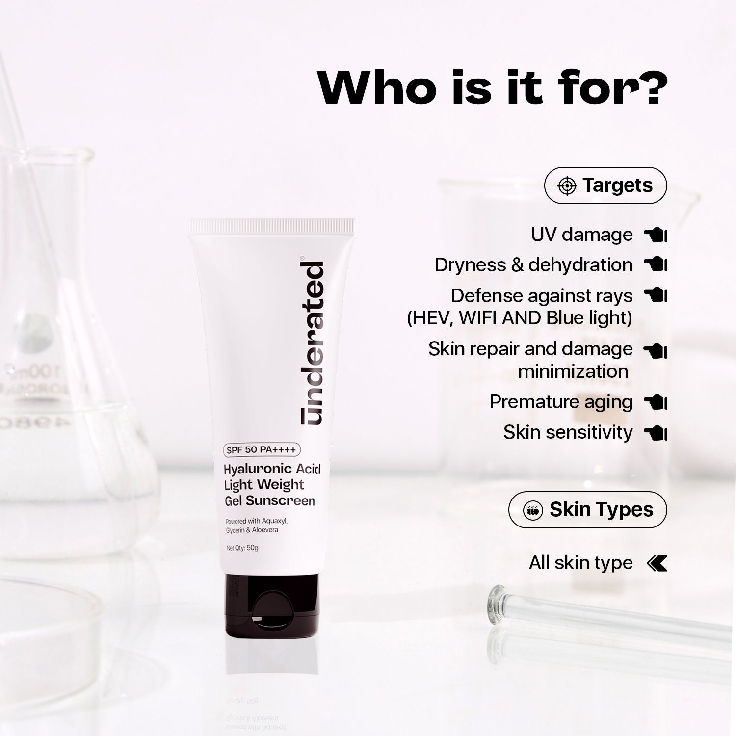 Hyaluronic Acid Gel Sunscreen SPF 50 PA++++