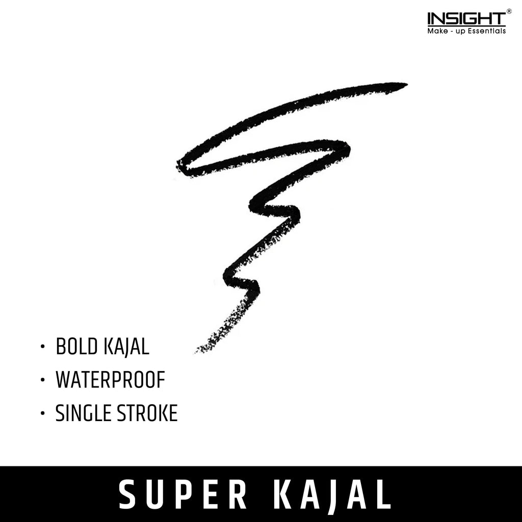 Super Kajal, 25hr Long Wear, Waterproof, 1 Swipe Pigment