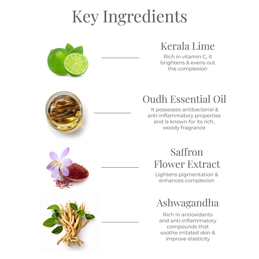 Lime Saffron & Oudh Natural After Bath Oil